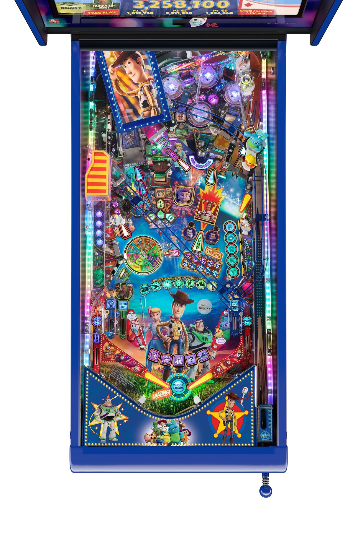 Toy Story 4 Pinball LE By Jersey Jack Pinball