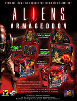 Aliens Armageddon Arcade Game Flyer