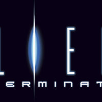 logo Aliens Extermination Arcade Game 29''
