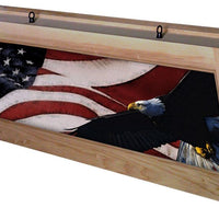 American Flag Pool Table Light Stainable Raw Wood