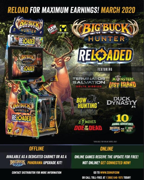 Big Buck Hunter Reloaded Arcade Game Flyer 2