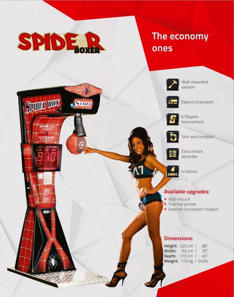 Kalkomat Spider Boxing Arcade Game