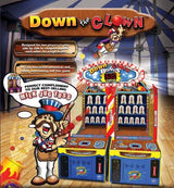 Carnival Down the Clown Redemption Arcade Game flyer