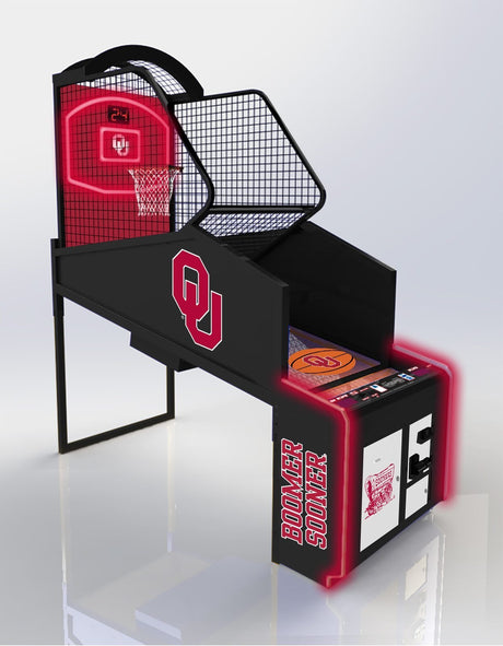 Collegiate Basketball Arcade Game Team Hoops Pop a Shot - Gameroom Goodies