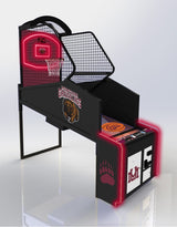 Collegiate Basketball Arcade Game Team Hoops Pop a Shot - Gameroom Goodies