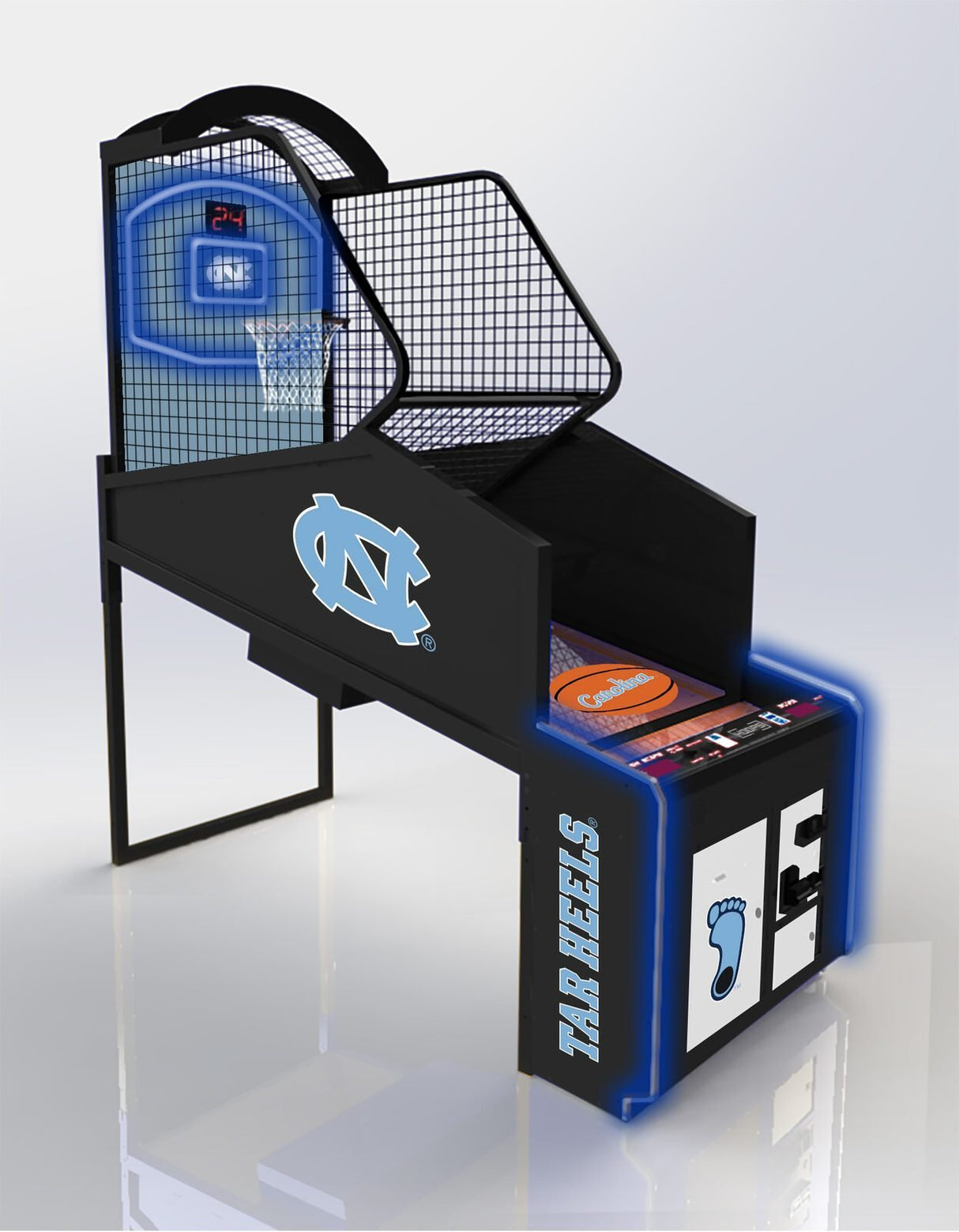 Collegiate Basketball Arcade Game Team Hoops Pop a Shot - Gameroom Goodies