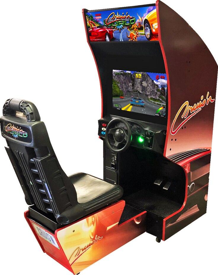 Indoor Video Dynamic Car Arcade Game Machine Driving Racing