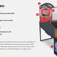 NBA GameTime Basketball Arcade Game Features