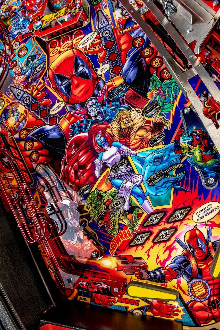 Deadpool Premium Pinball Machine Detail 12