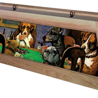 Dogs Playing Poker Pool Table Stainable Raw Wood