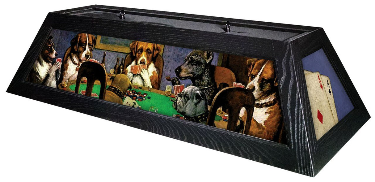 Dogs Playing Poker Pool Table Light