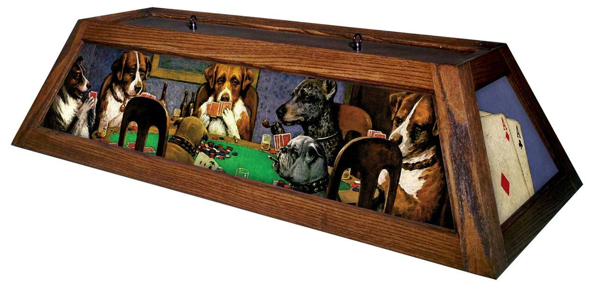 Dogs Playing Poker Pool Table (Brown)