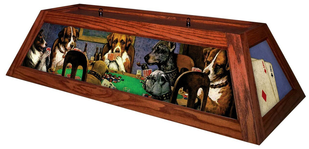 Dogs Playing Poker Pool Table (Brick)