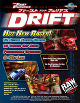 Fast and the Furious Drift Arcade Game Flyer