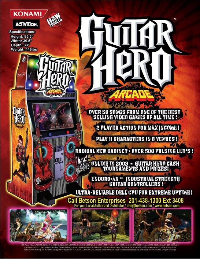 Guitar Hero Arcade Video Game - Gameroom Goodies