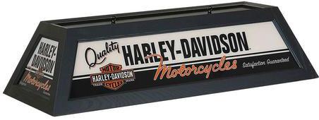 Harley-Davidson Quality Motorcycles Pool Table Light - Black Finish - Gameroom Goodies