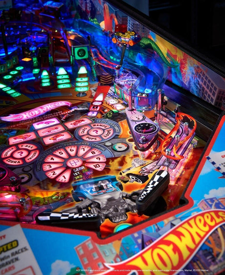 Hot Wheels Pinball Machine by American Pinball - Gameroom Goodies