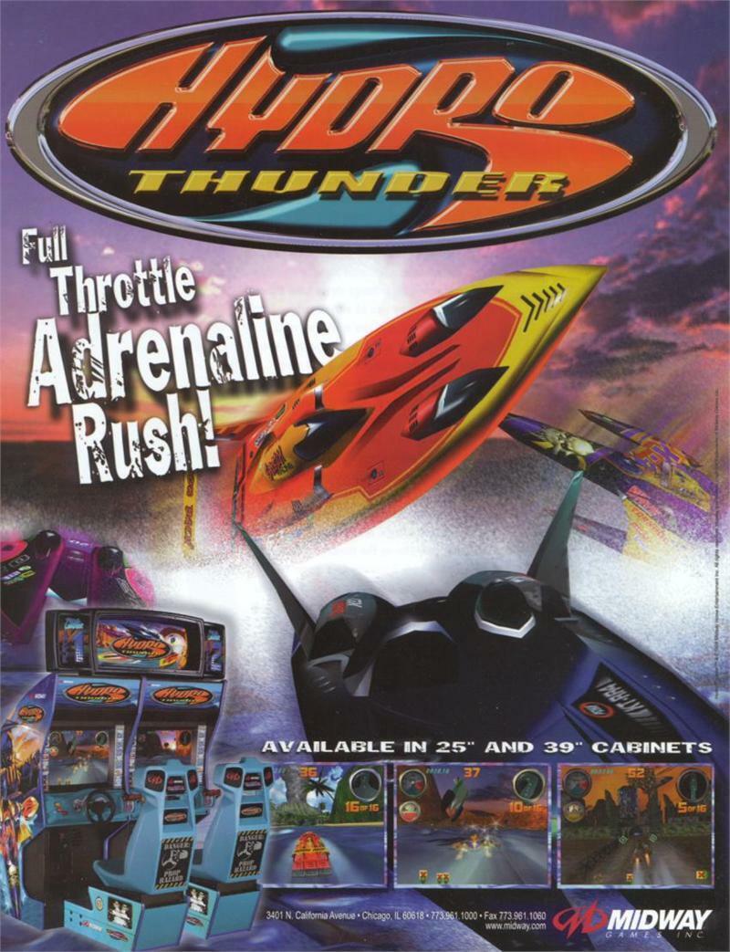 Hydro Thunder Arcade Game - Gameroom Goodies