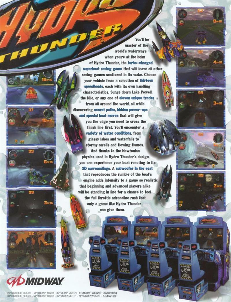 Hydro Thunder Arcade Game - Gameroom Goodies