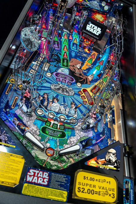 Star Wars Comic Art Premium Pinball Machine detail 13