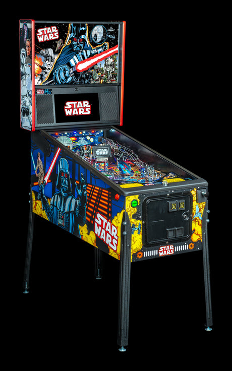 Star Wars Comic Art Premium Pinball Machine left side