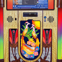 Rock-ola Bubbler Digital Jukebox Music Center Peacock 3