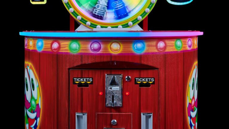 Jersey Wheel’s Redemption Arcade Game coin door