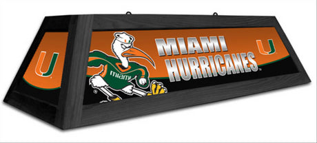 Miami Hurricanes Spirit Pool Table Light (MIABSL421) Right