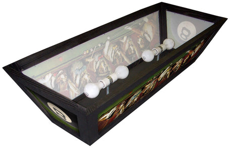 Inside your West Virginia Mountaineers Spirit Pool Table Light (WVUBSL421)