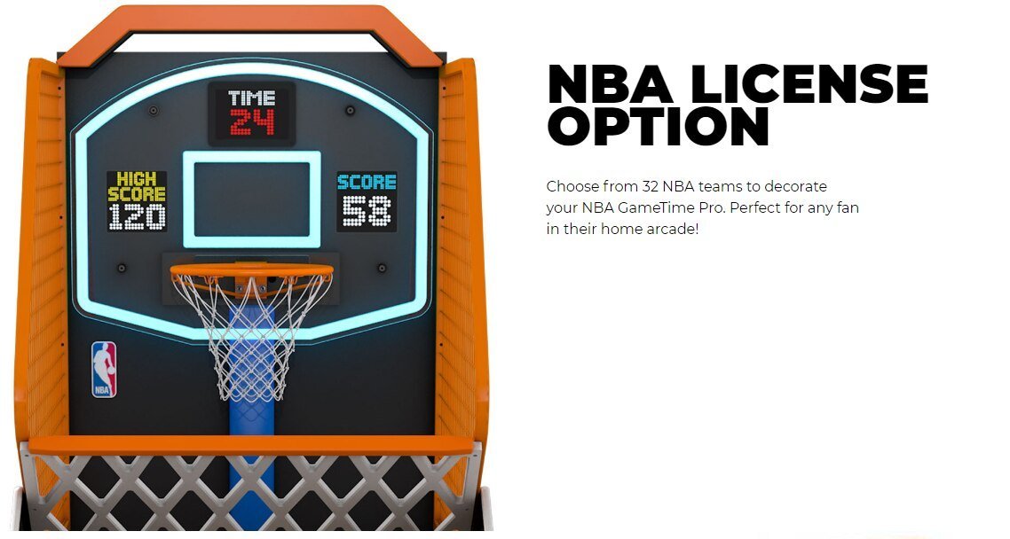 NBA Gametime Home Basketball Machine Arcade Game - Gameroom Goodies