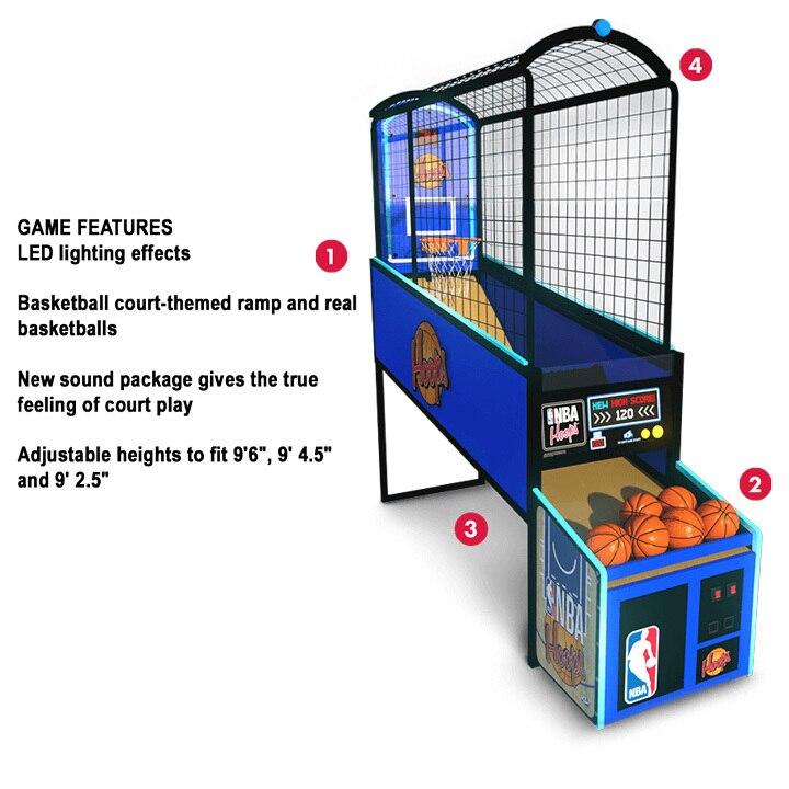NBA Hoops Basketball Arcade Machine - NBA Hoops 4 Player Arcade