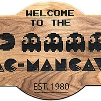 Pac Man Cave Wood Sign - Gameroom Goodies