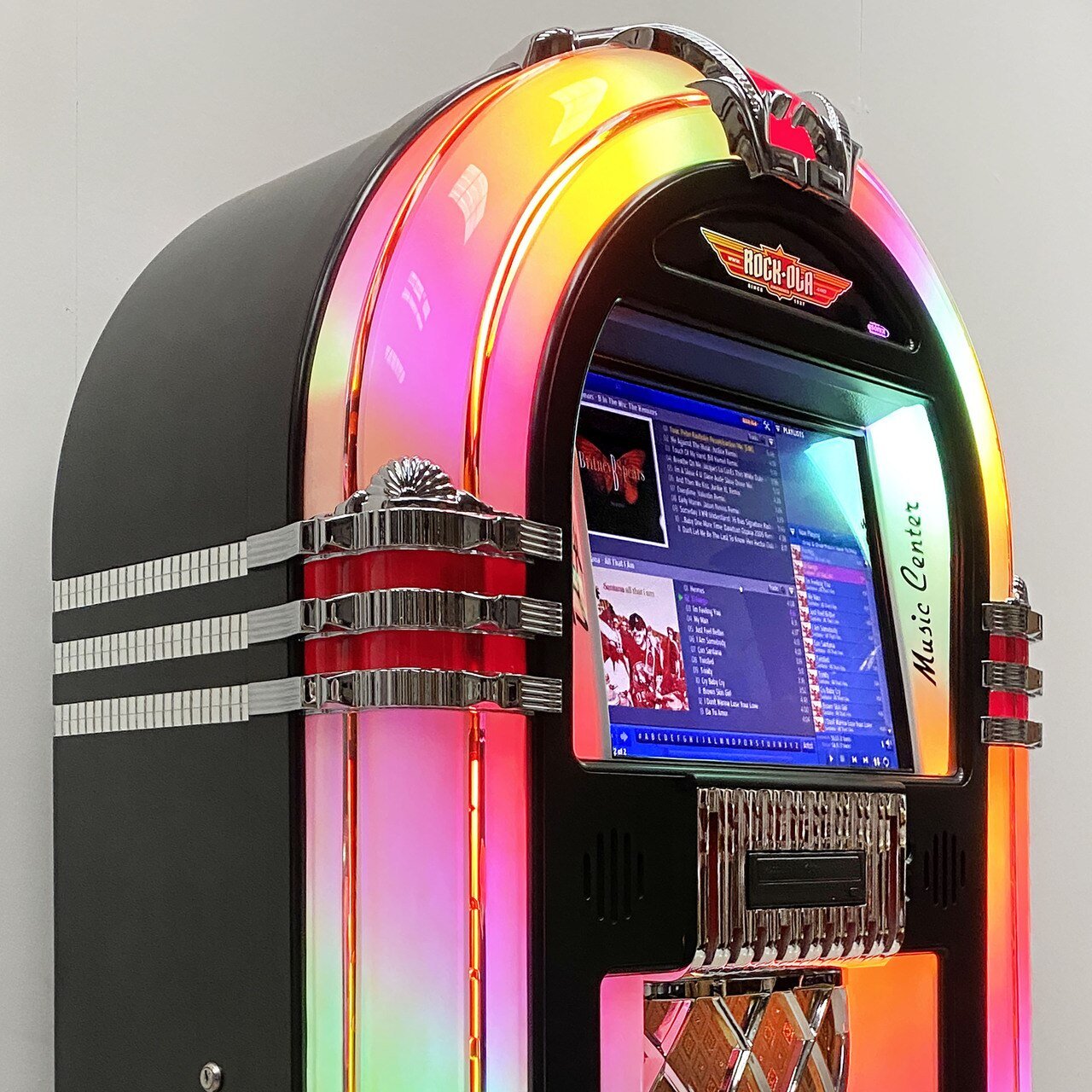 Rock-ola Bubbler Digital Jukebox Music Center – Gameroom Goodies