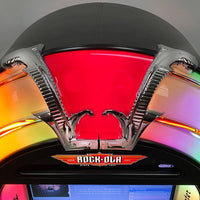 Rock-ola Bubbler Digital Jukebox Music Center Gloss Black - Gameroom Goodies