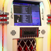 Rock-ola Bubbler Digital Jukebox Music Center Gloss White - Gameroom Goodies
