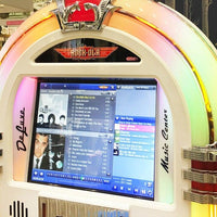 
              Rock-ola Bubbler Digital Jukebox Music Center Gloss White - Gameroom Goodies
            