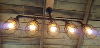 
              Rustic Industrial Edison Bulb Iron Pipe Pool Table Light - Gameroom Goodies
            