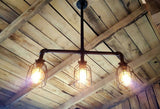 Rustic Industrial Edison Bulb Iron Pipe Pool Table Light - Gameroom Goodies