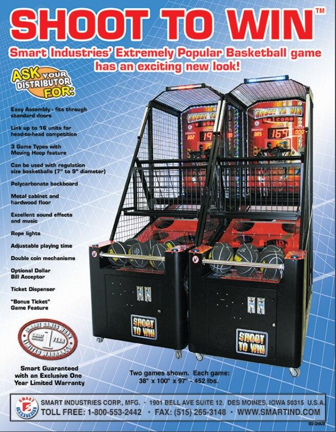 Shoot To Win Arcade Basketball pop a shot Machine - Gameroom Goodies