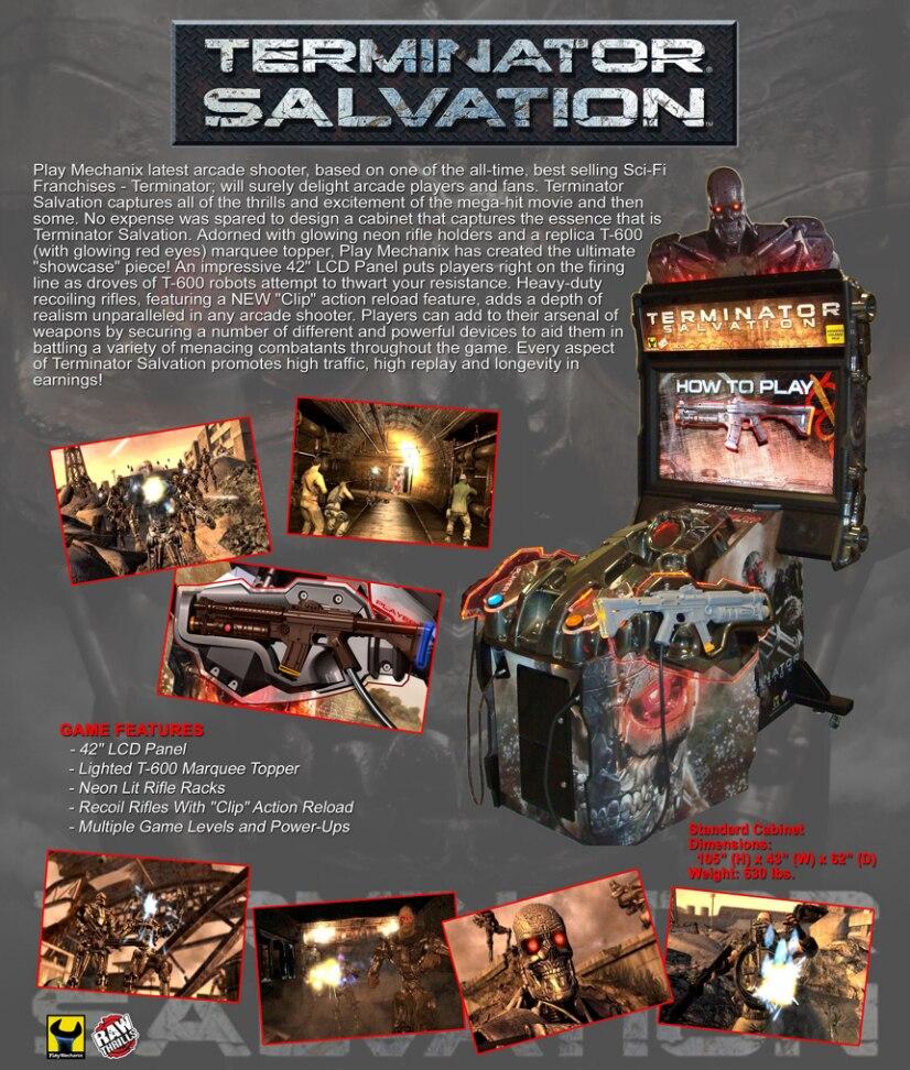Terminator Salvation Arcade Game 42 Inch Gameroom Goodies