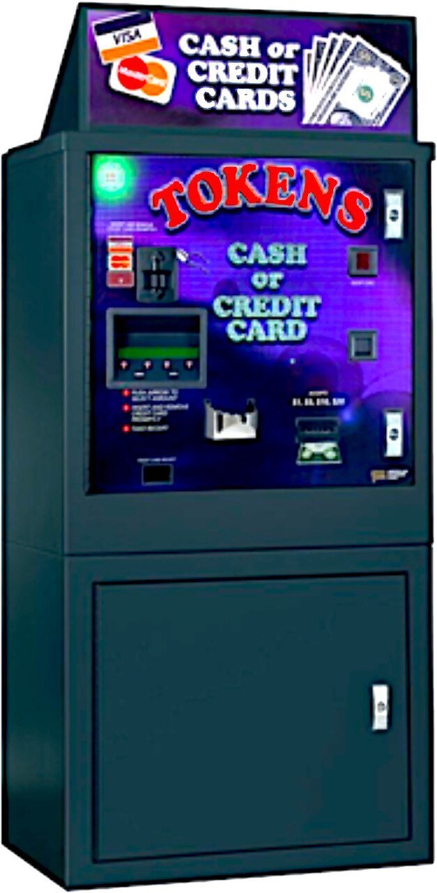 Token Dispensing American Changer AC6007 Cash & Credit Cards - Gameroom Goodies
