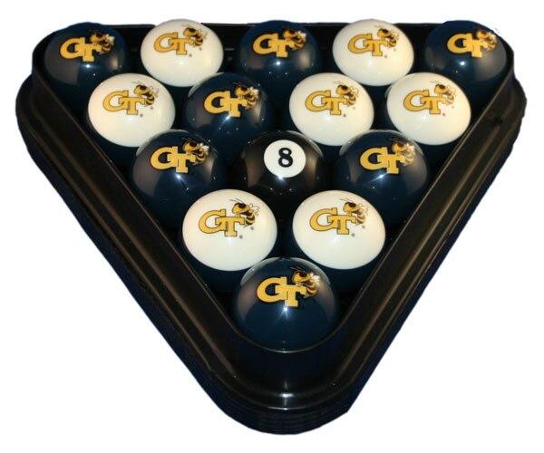 University of Georgia Tech Pool Ball Sets - Gameroom Goodies