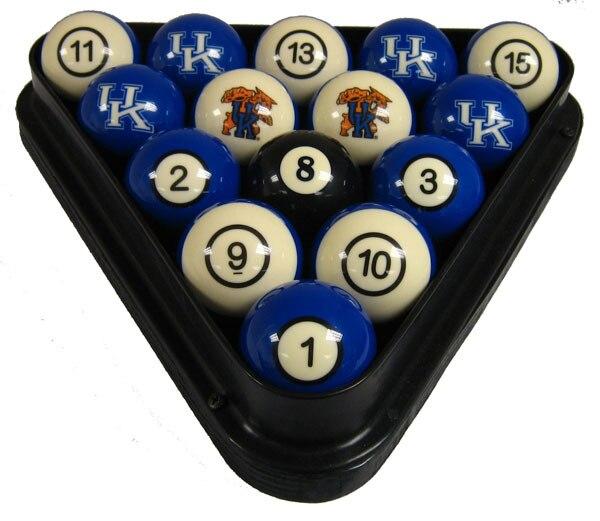 University of Kentucky Wildcats Pool Ball Sets - Gameroom Goodies