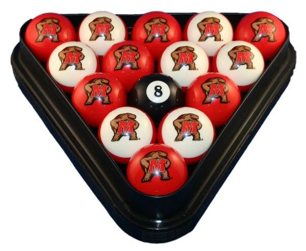 University of Maryland Terrapins Pool Ball Sets - Gameroom Goodies