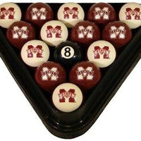 University of Mississippi State Bulldogs Pool Ball Sets - Gameroom Goodies