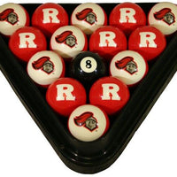 University of New Jersey Rutgers Pool Ball Set - Gameroom Goodies
