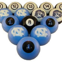 University of North Carolina Tar Heels Pool Ball Sets - Gameroom Goodies