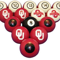 University of Oklahoma Sooners Pool Ball Sets - Gameroom Goodies