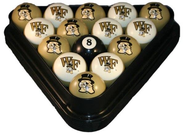 University of Wake Forest Demon Deacons Pool Ball Sets - Gameroom Goodies