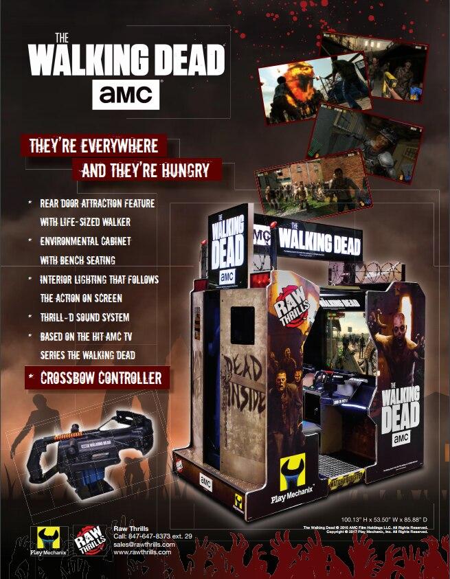 Walking Dead Arcade Video Game 55″ Environmental - Gameroom Goodies